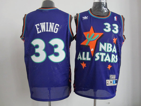  NBA Mitchell Ness New York Knicks 33 Patrick Ewing 1995 All Star Throwback Swingman Jersey